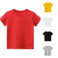 thumbnail image 1 of Kids T-Shirts Short Sleeve Shirt Crew Neck Boys Top Plain Basic Boys T Shirts 8-9 Years, 1 of 6