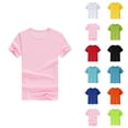 thumbnail image 1 of Kids T Shirts Summer Short Sleeve Breathable Mesh Quick Drying Crewneck Boys Girls T Shirts Workout Athletic Top 2-14 Years, 1 of 9