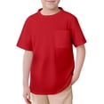 thumbnail image 1 of Kids Shirts Trendy Boys Short Sleeve T Shirts Red Shirts Casual Tees Boy Clothes 5-6 Years, 1 of 4