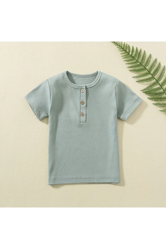 Kids T Shirts for Boys Girls Soft Short Sleeve Boys Shirts Green T-Shirts Boys Summer T-Shirts 6T Boy Pajamas