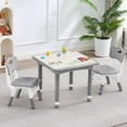 thumbnail image 1 of DOREROOM Kids 3-Piece Multifunction Activity Table and Chair Set, Gray, 1 of 9