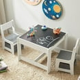 thumbnail image 1 of Kids Table and Chair Set, 3 in 1 Wooden Activity Table with Storage Drawer for Toddlers Drawing, Reading, Crafts, Play, 2 in 1 Detachable Tabletop Table and Chair Set for Home, Nursery, Playroom, 1 of 6