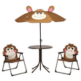 thumbnail image 1 of Beyamis Kids Table and Chair Set, Outdoor Folding Garden Furniture Picnic Table with Removable Height-Adjustable Sun Umbrella Ideal for Outdoor Activity Time, 1 of 8