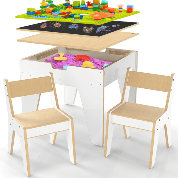 craft table kids wood activity table