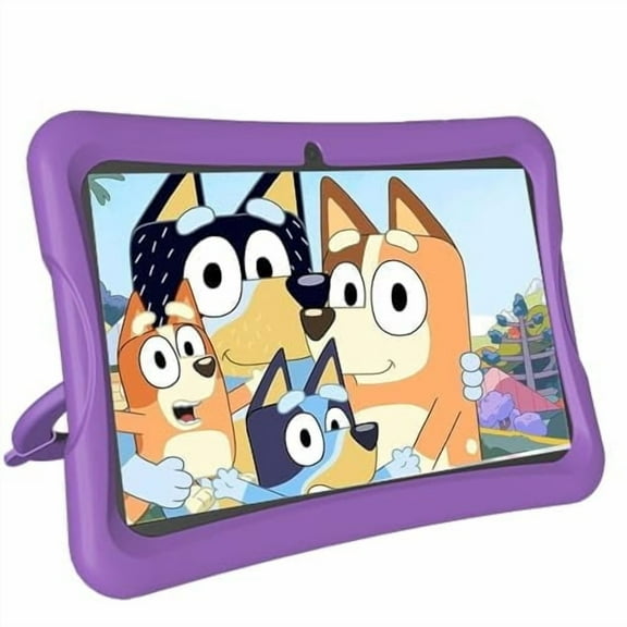 Kids Tablet, 10.1 Inch Android Toddler Tablet with Case, 4GB RAM 64GB ROM 1TB Expand, 15-hr 8000mAh Battery, Tablet for Kids Ages 3-7 8 10 12 14, WiFi 6, BT 5.0, Parental Controls, Kids Space