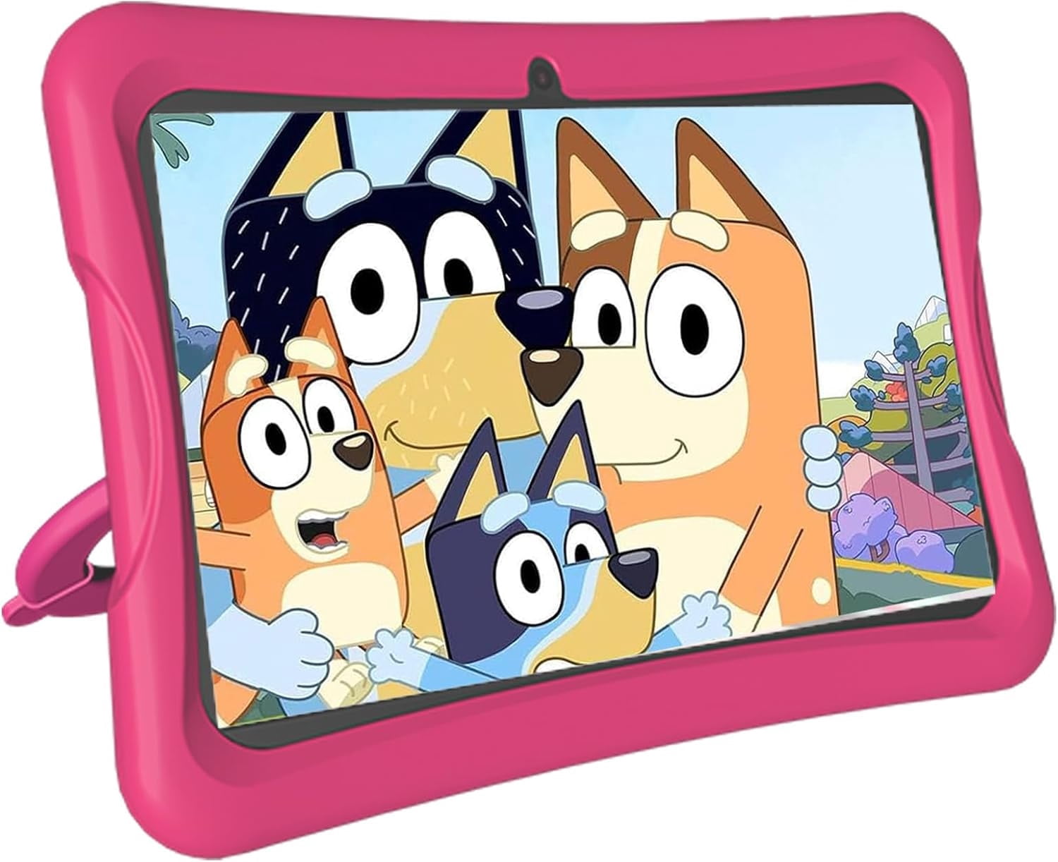 Kids Tablet, 10.1 Inch Android Toddler Tablet with Case, 4GB RAM 64GB ROM 1TB Expand, 15-hr 8000mAh Battery, Tablet for Kids Ages 3-7 8 10 12 14, WiFi 6, BT 5.0, Parental Controls, Kids Space