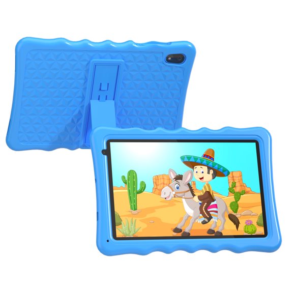 Kids Tablet, 10.1 inch Android 13 Tablet for Kids, 4GB RAM 32GB ROM 5000mAh Battery, Toddler Tablets with Bluetooth, WiFi, Parental Control, Dual Camera, Shockproof Case