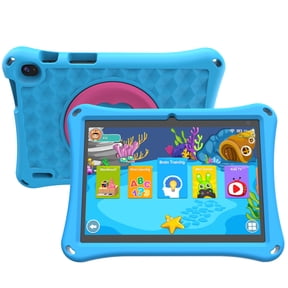 Kids Tablet 10 inch, Android 12 Tablets for Kids 32GB ROM 512GB Expand, Parental Control Toddler Tablet, GMS Certified, Kids Software Pre-Installed, WiFi, Dual Camera,with Shockproof Case