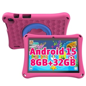 Kids Tablet, 10 inch Android Tablet for Kids, Toddler Tablet with Case, Parental Control, 6000mAh, Quad Core Processor, 2GB RAM 32GB ROM, HD Touch Screen Tablets, Pink
