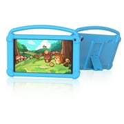 Kids Tablet, 7 Inch Tablet for Kids, Android 12 Tablet 42+2GB RAM+16GB Storage, Toddler Tablets with KIDOZ Parental Control App, WiFi, Bluetooth, Best Gift for Kids Learning and Playing