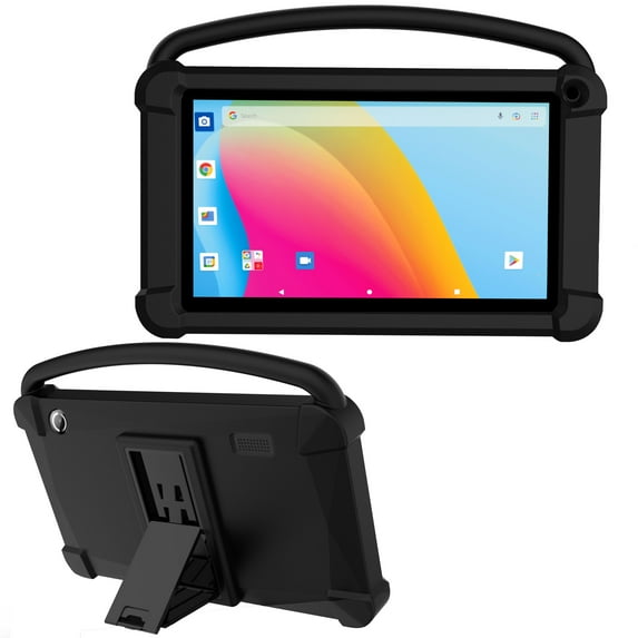 Kids Tablet, 7 Inch Tablet for Kids, Android 12 Tablet 4(2+2)GB RAM+16GB Storage, Toddler Tablets with KIDOZ Parental Control App, WiFi, Bluetooth, Best Gift for Kids Learning and Playing