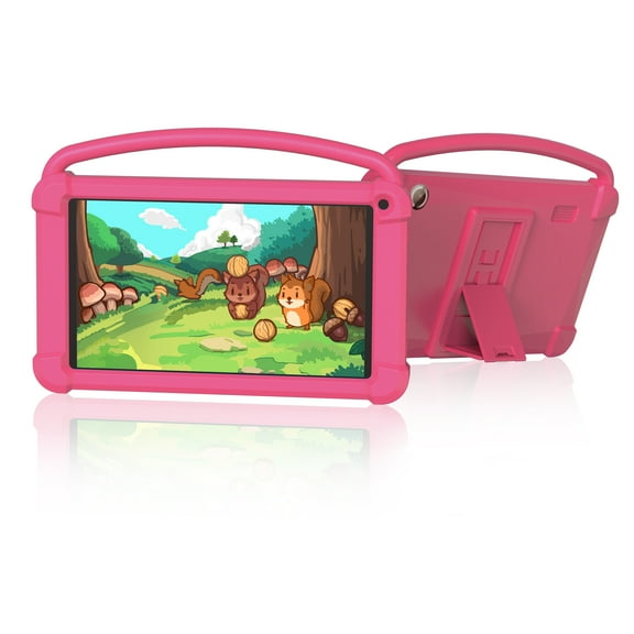 Kids Tablet, 7 Inch Tablet for Kids, Android 12 Tablet 4(2+2)GB RAM+16GB Storage, Toddler Tablets with KIDOZ Parental Control App, WiFi, Bluetooth, Best Gift for Kids Learning and Playing