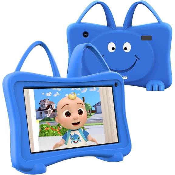 Kids Tablet 7 Toddler Learning Tablet with WiFi, YouTube, Dual Camera, Touch Screen, Parental Control, Child Tablets for Boys Girls (Rose)