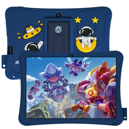 Kids Tablet 7 inch Android 11,32GB ROM 2GB RAM,Parent Control,WiFi,Protective Case, Blue