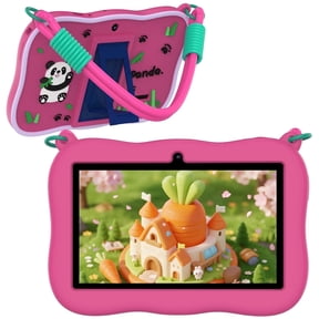 Tablet 7 inch Kids Tablet,Android 13,4GB RAM 32GB ROM,1024x600 Touch Screen with Kid-Proof Case,Parental Control,Pink