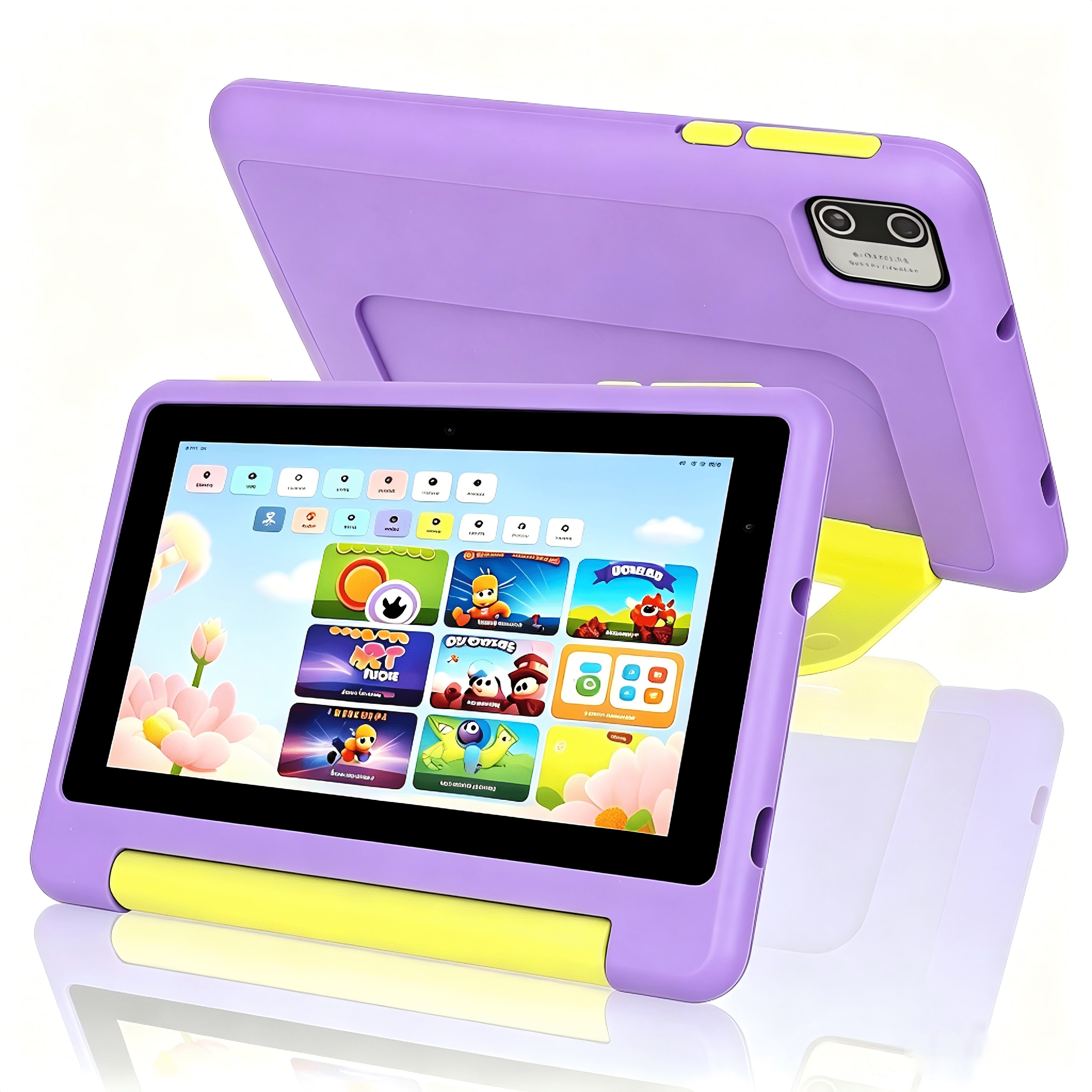 AEEZO 7 Inch Kids Learning Tablet, 8GB RAM 64GB, Educational Tablet for Kids Ages 3-10, Purple