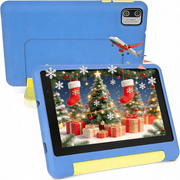 7inch Kids Tablet Android 13, 8GB RAM 64GB ROM,Parental Control Dual Camera with Shockproof Case,2500Mah & Kids Software Pre-Installed,Blue