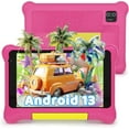 thumbnail image 1 of Kids Tablet 7 inch, Android 13 allwinner Go Quad Core, 5GB RAM + 32GB ROM, 128GB Expansion, HD Display, Wifi, Children Tablet with Parent Control - Pink, 1 of 7