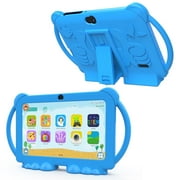 Kids Tablet, 7 inch Android Tablet for Kids, 4GB RAM 32GB ROM 1TB Expand, Toddler Tablet with Parental Control, IPS Screen, Dual Camera, Educational, Games, Shockproof Case for Boys/Girls (Blue)