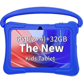 Kids Tablet, 7 inch Android 15 Tablet for Kids, 8GB+32GB 1TB Expand, Quad-Core Toddler Tablets with Shockproof Case, BT5.0, WiFi 5, Parental Control, Games, Dual Camera