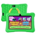 thumbnail image 1 of Kids Tablet, 7 inch Android 15 Tablet for Kids, 8GB+32GB 1TB Expand, Quad-Core Toddler Tablets with Shockproof Case, BT5.0, WiFi 5, Parental Control, Games, Dual Camera, 1 of 7