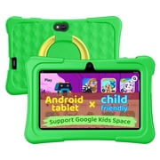 Kids Tablet, 7 inch Android 15 Tablet for Kids, 8GB+32GB 1TB Expand, Quad-Core Toddler Tablets with Shockproof Case, BT5.0, WiFi 5, Parental Control, Games, Dua