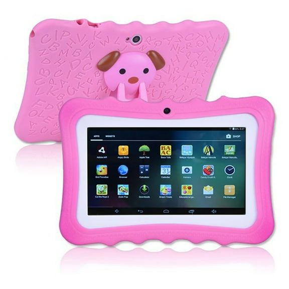 Kids Tablet, 7 inch Android 4-4 Duad Core Tablet PC 1GB-16GB Camera Wifi Bluetoot Tablet for Kids, 32GB, Toddler Tablets with WiFi, Parental Control, Dual Camera, Bluetoot