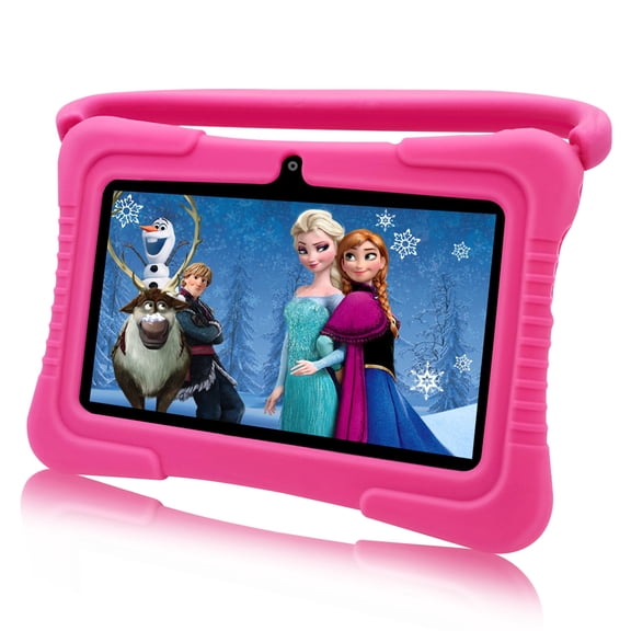 Kids Tablet, 7 inch Android Tablet for Kids, 32GB ROM,Toddler Tablets with Shockproof Case, Parental Control,2+5MP Dual Camera, Bluetooth, Educational, WiFi, Games, Google Play
