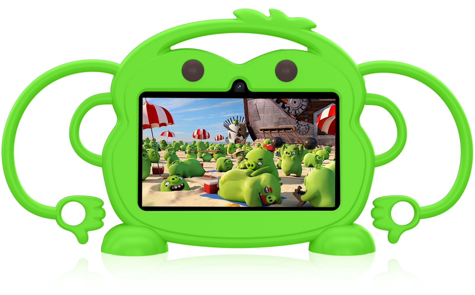 Kids Tablet, 7 inch Android Tablet for Kids, 6GB RAM 32GB ROM Quad-Core Toddler Tablet with Shockproof Case, Bluetooth, WiFi, Parental Control, 2MP+2MP Dual Camera, GPS, Games