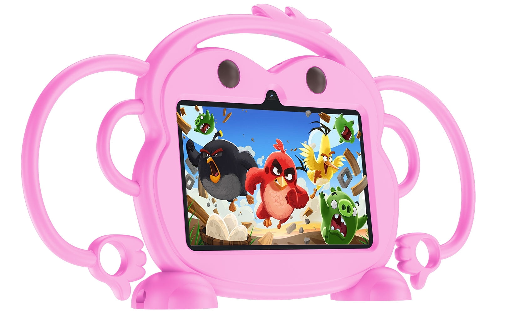 Kids Tablet, 7 inch Android Tablet for Kids, 6GB RAM 32GB ROM Quad-Core Toddler Tablet with Shockproof Case, Bluetooth, WiFi, Parental Control, 2MP+2MP Dual Camera, GPS, Games