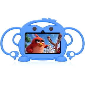 Kids Tablet, 7 inch Android Tablet for Kids, 6GB RAM 32GB ROM Quad-Core Toddler Tablet with Shockproof Case, Bluetooth, WiFi, Parental Control, 2MP+2MP Dual Camera, GPS, Games