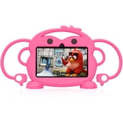 Kids Tablet, 7 inch Android Tablet for Kids, 6GB RAM 32GB ROM Quad-Core Toddler Tablet with Shockproof Case, Bluetooth, WiFi, Parental Control, 2MP+2MP Dual Camera, GPS, Games