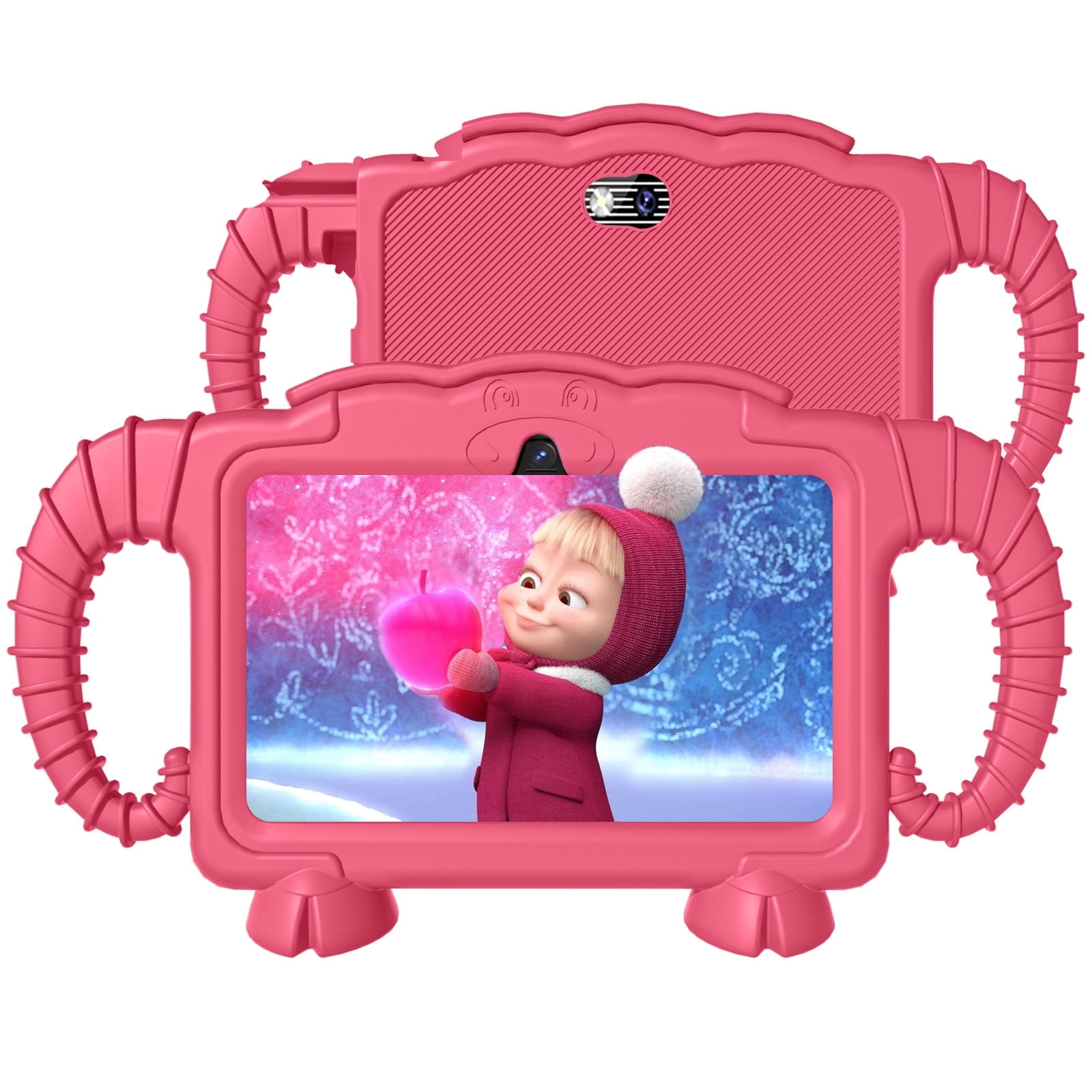 Kids Tablet, 7 inch Android Tablet for Kids, 6GB RAM 32GB ROM Quad-Core Toddler Tablet with Shockproof Case, Bluetooth, WiFi, Parental Control, 2MP+2MP Dual Camera, GPS, Games
