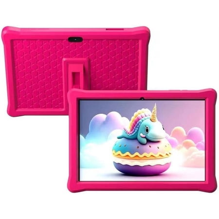 Kids Tablet, 7 inch Androrid 12 Toddler Tablet for Kids 4GB RAM 32GB ROM Tablets, Google Certificated, Bluetooth, WiFi, Dual Camera, Parental Control Tablet with Case, Tablet for Learning