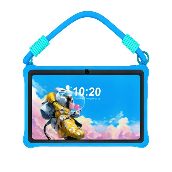 Kids Tablet, 7 inch Tablets for Kid 3-12, Android 13 Children's Tablet with Shockproof Case, WiFi, Dual Camera, Education, Games, Kids Software Pre-Installed,Parental Control, Blue