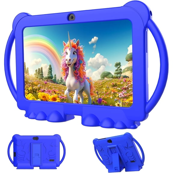 Kids Tablet 7 inch Toddler 4GB RAM 32GB ROM Tablets IPS Touch Screen, Iwawa & Parent Control Kid Tablet WiFi Dual Camera, Shockproof Case.
