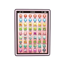 Kids Tablet Boys Learning Pad With LED Teach Alphabet,Numbers,Math,Early Development Interactive Electronic Tablet Toy for Boys & Girls Ages 3  Gifts