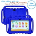 thumbnail image 1 of Kids Tablet with FREE Educational Contents, Android 12 Study Pad,7 Inch HD display,4GB RAM 32GB ROM,Quad Core,WIFI,Bluetooth,2Cameras,Google Teachers Approved Apps, Online Class Zo, 1 of 10
