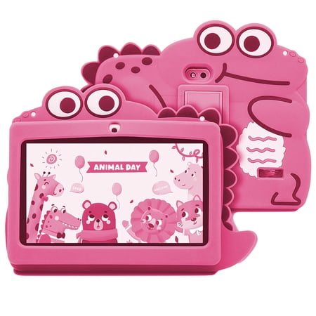 Kids Tablet, HDJ 7 inch Tablet for Children with Parent Control,32GB Android 13,WiFi,Bluetooth, Pink