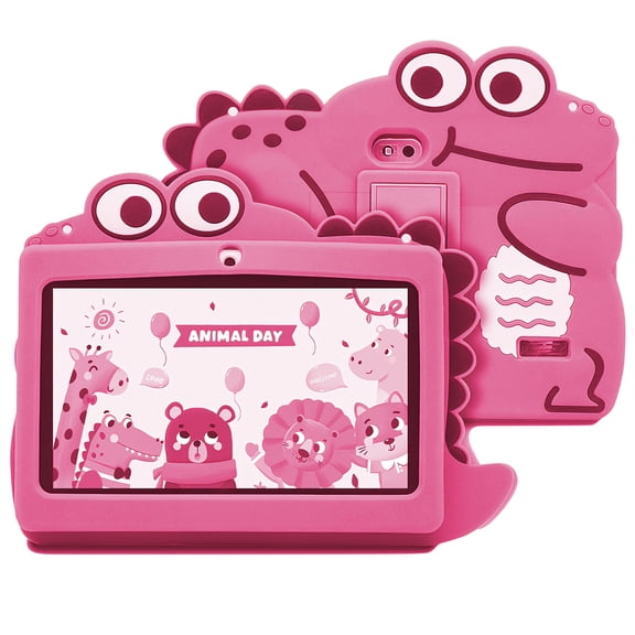 Kids Tablet, HDJ 7 inch Tablet for Children with Parent Control,32GB Android 13,WiFi,Bluetooth, Pink