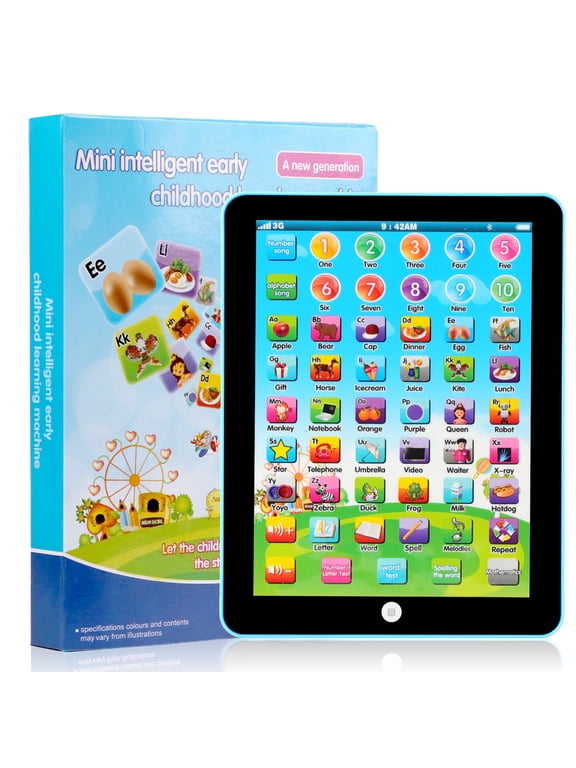 Kids Tablet Learning Pad Preschool Early Educational Tablet Pad Computer Educational Toy Birthday Gift for Kids Boys Girls, 7.28 in