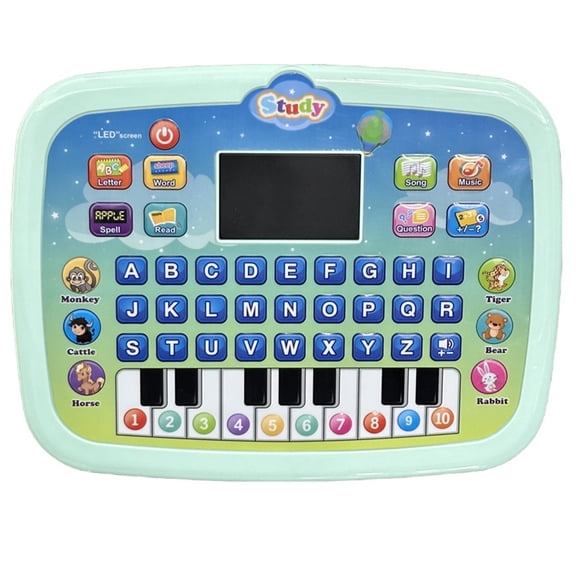 Kids Tablet/Toddler Learning Pad With Screen Teach Alphabet, Early Childhood Education Machine Early Development Interactive Electronic Toy Learning Tablet Numbers, Word, For Boys & Girls 3+ Years