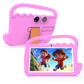 Kids Tablet, Toddler Tablet, 7" Tableta for Boys Girls, 32GB Android Tablet, 4GB RAM WiFi Dual Camera Safety Eye Protection Screen, Parental Control APP, Latest Model Kid Tablets. Pink