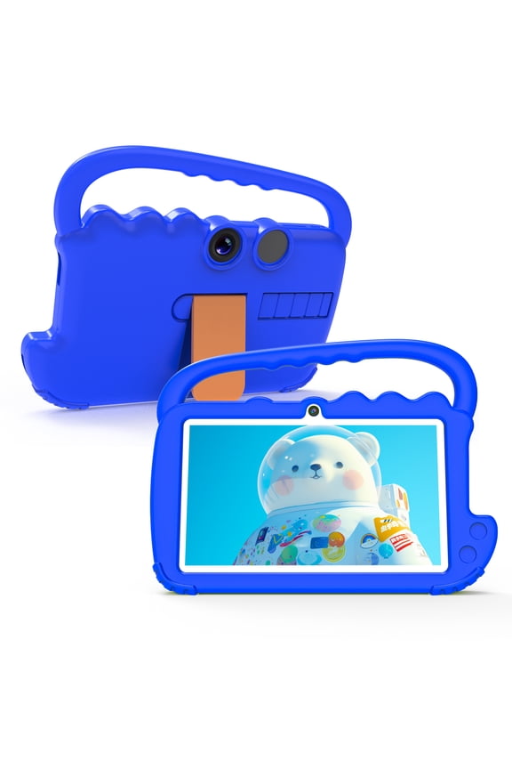 Kids Tablet, Toddler Tablet, 7 inch Tableta for Boys Girls, 32GB ROM 4GB RAM Android 12 Tablet, WiFi Dual Camera 7" Safety Eye Protection Screen, Parental Control APP, Latest Model Kid Tablets. Blue.
