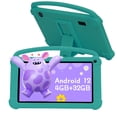 thumbnail image 1 of Kids Tablets, Android 12 Tablet for Kids, 4GB RAM 32GB ROM Toddler Tablet 7 inch IPS Screen, Parental Control, 2+5MP Dual Camera, Shockproof Case for Educational, Games, 1 of 7