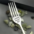 thumbnail image 1 of Kids Tableware,Valentine Gift Tableware Engraved Fork Best Present For Husband Madam Family And Friends Tableware Printing Stainless Steel Fork, 1 of 4