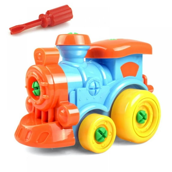 Kids Take Apart Toys of Car Train Plane,Build Your Own Assembly Vehicle with Screwdriver,Building Blocks Model Educational Toy