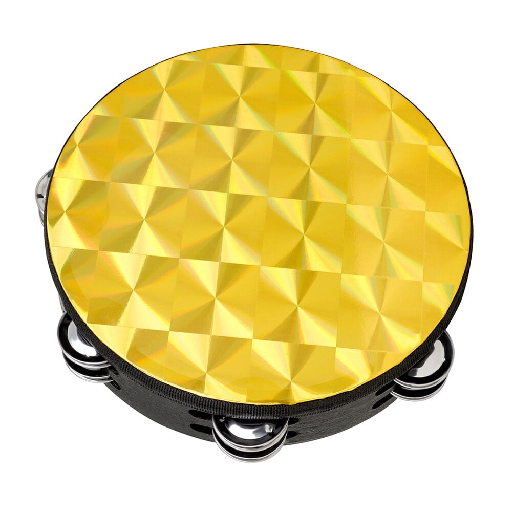 Kids Tambourines Wooden Percussion Drum Baby Toys Music Education Solid