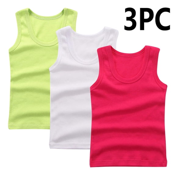 Kids Tank Tops for Girls Today Girls Undershirts 3 Pack Toddler Girl Sleeveless Summer Tops, Dance Tank Tops for Gymnastics Workout Running Sports Yoga Athletic Tanks New Khaki 9T