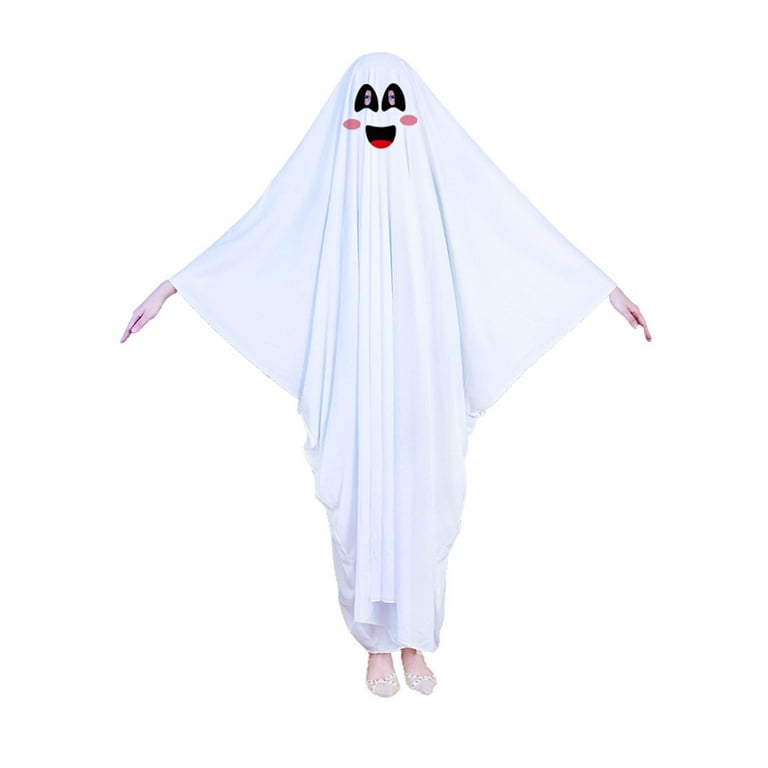 Ghost Hooded Cape Child White